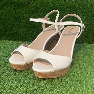 Charles by Charles David THE LAMBERT Women's Platform Wedge Sandals White Size 9